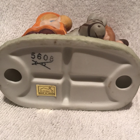 Homco Mary Joseph Baby Jesus Donkey Christmas Nativity Figurine 5608 - Picture 6 of 6